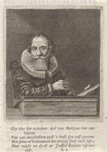 Portrait of the arithmetic teacher Willem Bartjens