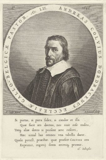 Portrait of the preacher Andreas Colvius