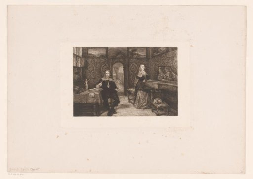 Young Scholar and a Woman at the Harpsichord