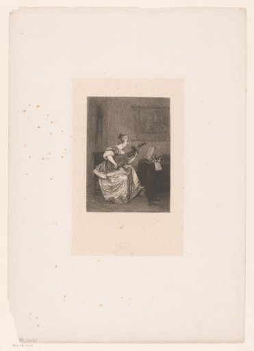 Woman Playing the Lute