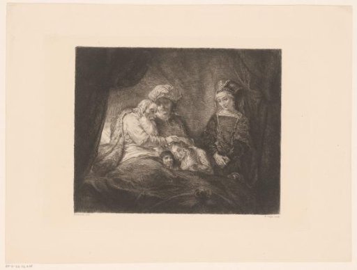 Jacob Blessing Ephraim and Manasse