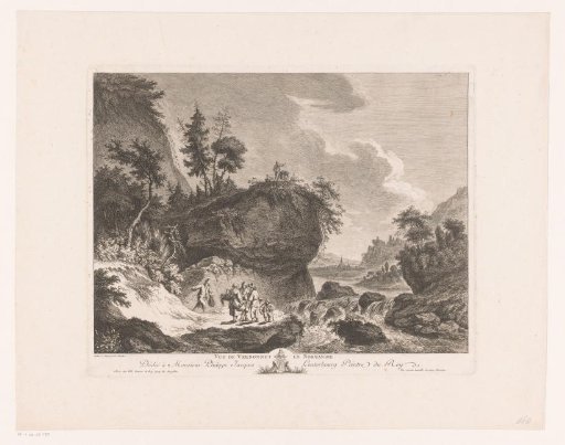 River Landscape with Figures by a Rock Formation