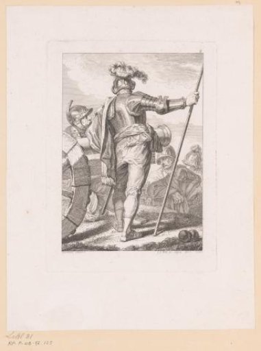 Soldier Leaning on a Cannon