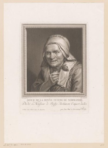 Old Woman with a Tulip in Her Hand