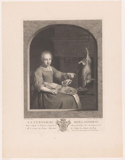 Kitchen Maid with Poultry on a Spit and a Dead Hare