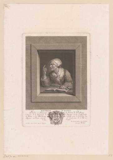 Old Woman with a Rod and an Open Book