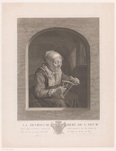 Woman Winding Yarn on a Reel