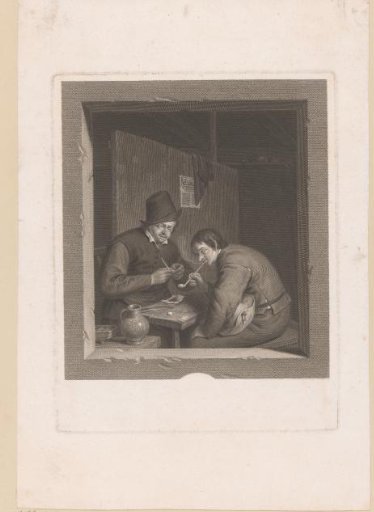 Two Men Smoking Pipes