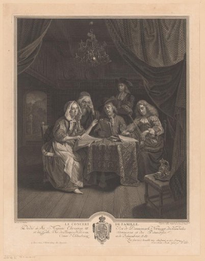 A Musical Company around a Table