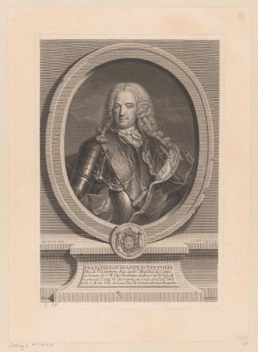 Portrait of Louis François Anne de Neufville, Duke of Villeroy
