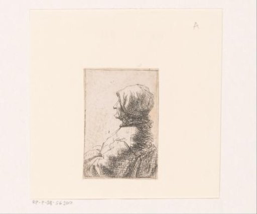 Woman with a Hood on her Head