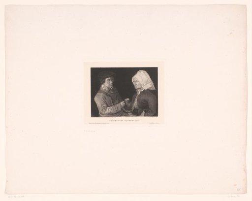 Drinking farmer and farmer's wife
