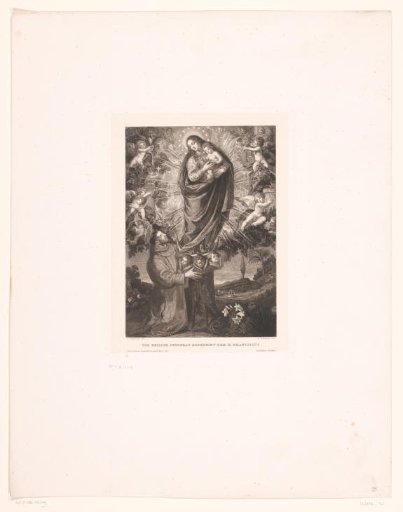 Mary with Child appearing to Saint Francis