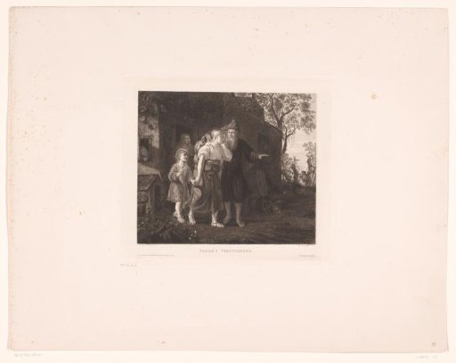 Hagar and Ishmael cast out by Abraham