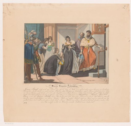 Mary I Stuart on her way to the scaffold