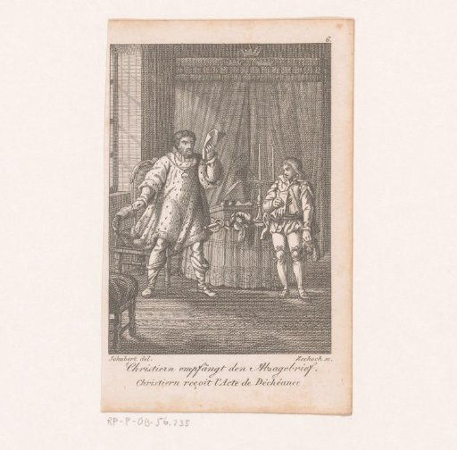 Christian receives the letter of investiture