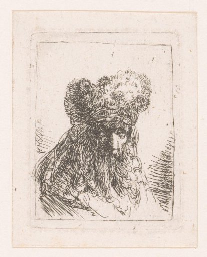 Head of an old man with beard