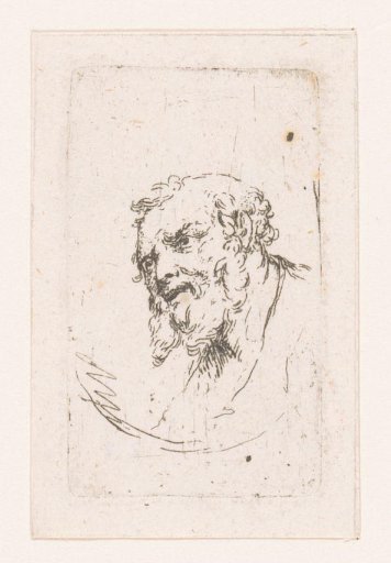 Head of a man with beard