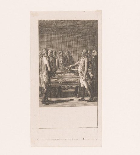 Men around a coffin