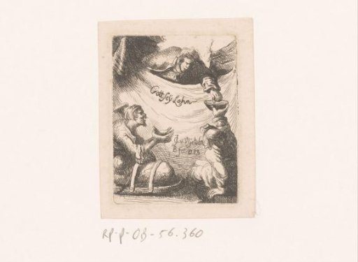 Man giving money to two beggars