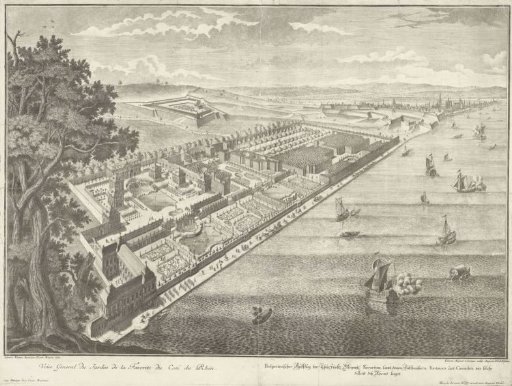 View of the Favoriten Garden on the Rhine
