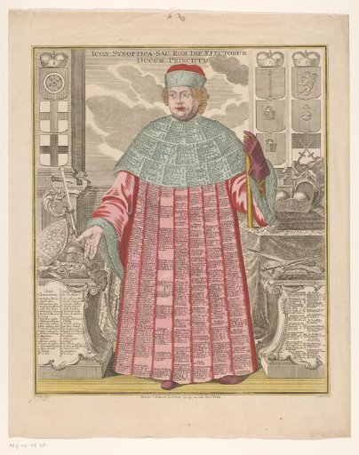 Prince of the Holy Roman Empire with text on his clothing