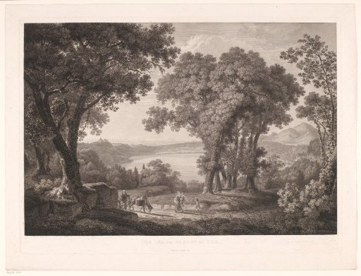 View of the Lake of Albano near Rome