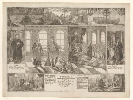 Seven scenes about the life and deeds of Emperor Joseph II