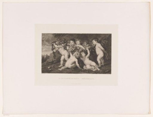 Putti with a Garland of Fruit