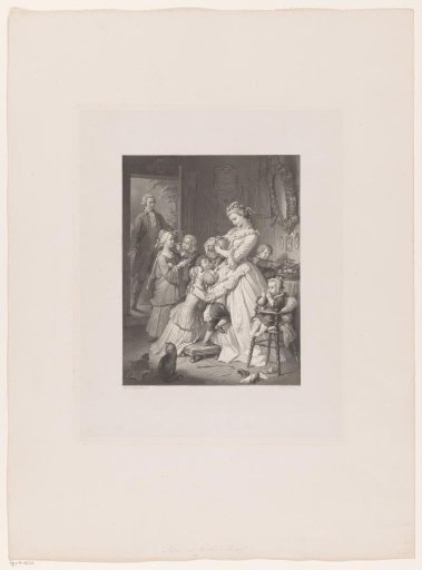 Werther Sees from the Doorway How Lotte Cuts Bread for the Children