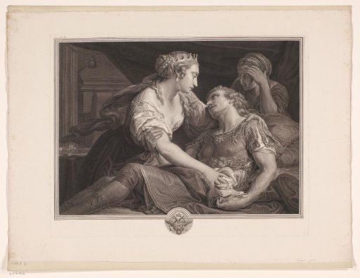 Marcus Antonius dies in the arms of Cleopatra
