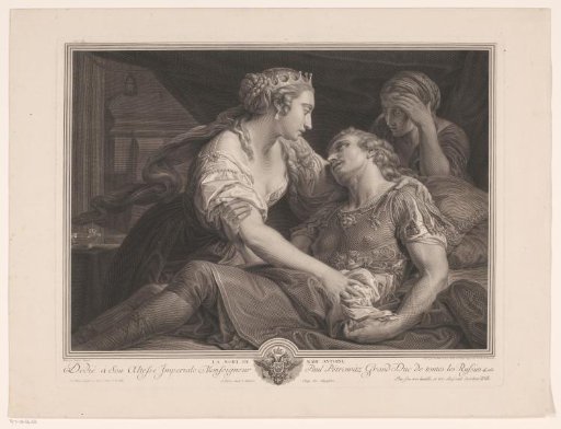 Marcus Antonius dies in the arms of Cleopatra
