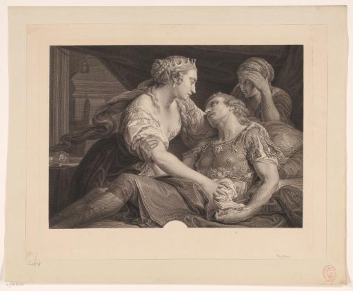 Marcus Antonius dies in the arms of Cleopatra