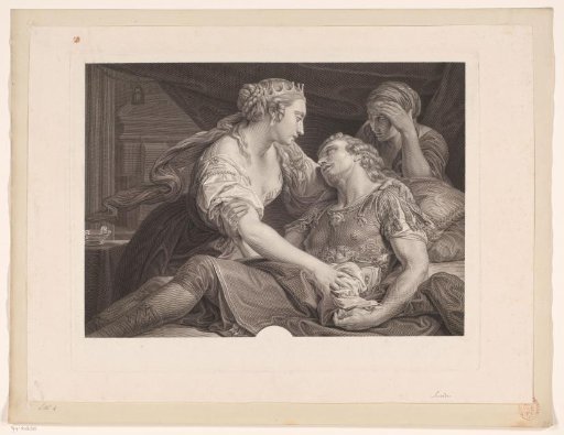 Marcus Antonius dies in the arms of Cleopatra