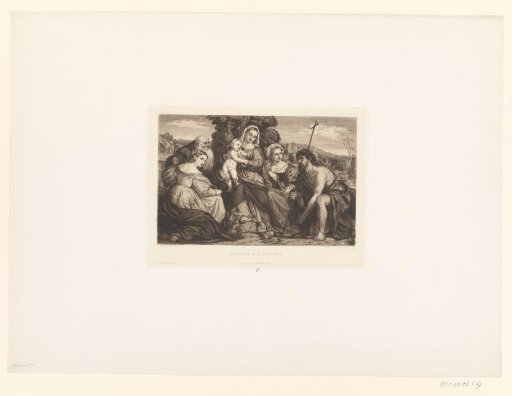 Mary with Child and Saints in a Landscape