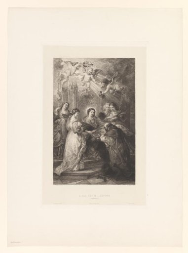 Central Panel of the Altarpiece of Ildefonso: Mary Appears to St. Ildefonso and Hands Him the Chasuble