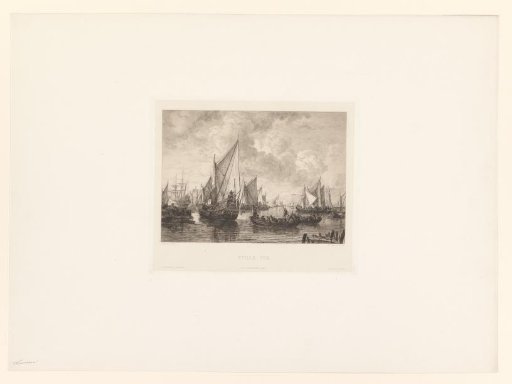 Sailing Ships and Rowboats on a Calm Sea
