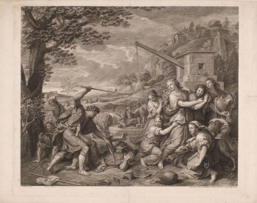 Moses Defending the Daughters of Reuel (Jethro)
