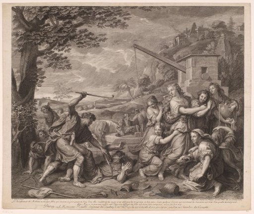 Moses Defending the Daughters of Reuel (Jethro)