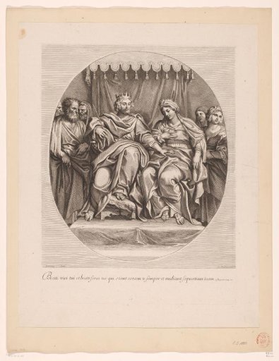 Crowned Solomon and Bathsheba