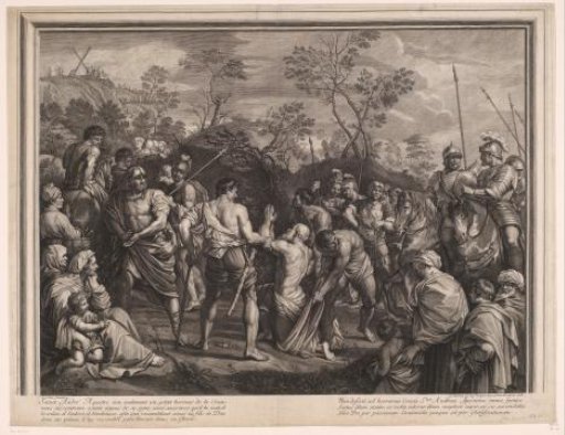 St. Andrew is led to his crucifixion