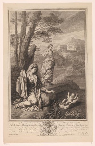 Moses in a basket on the Nile