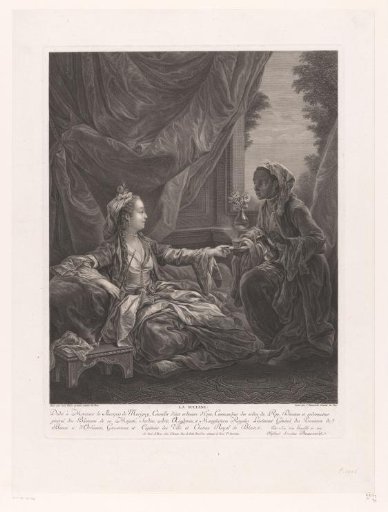 Smoking Woman with Maid