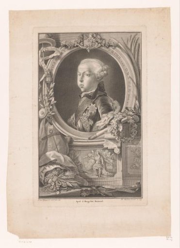 Portrait of William of Orange in a Frame with Frieze