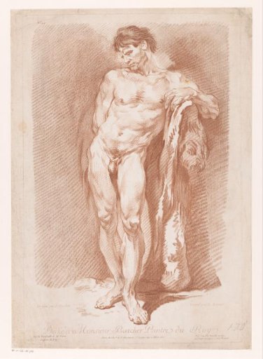 Standing nude man