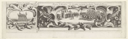 Siege of La Rochelle, September 1627–October 1628 (border work, lower left part)