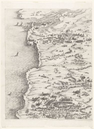 Siege of La Rochelle, September 1627–October 1628 (central map, upper left section)