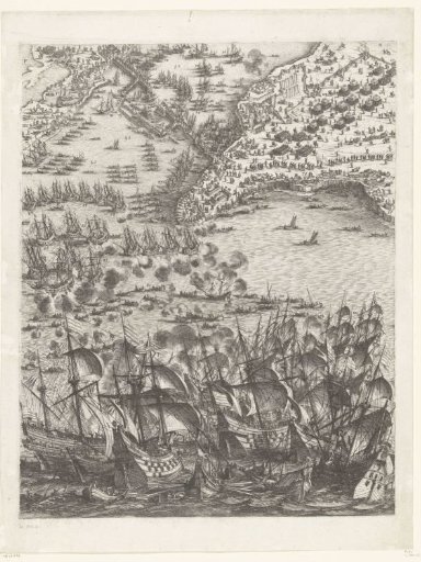 Siege of La Rochelle, September 1627–October 1628 (central map, lower middle section)