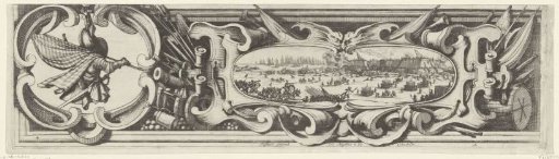 Siege of Saint Martin on Île de Ré, July–November 1627 (border work, lower left part)
