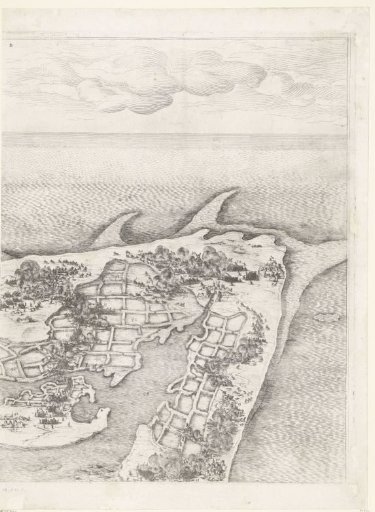 Siege of Saint Martin on the Île de Ré, July–November 1627 (central map, upper right section)